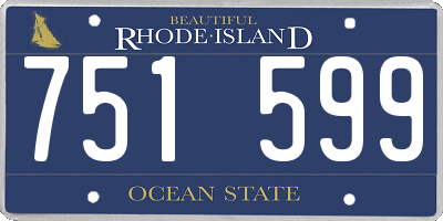 RI license plate 751599
