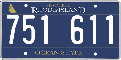 RI license plate 751611