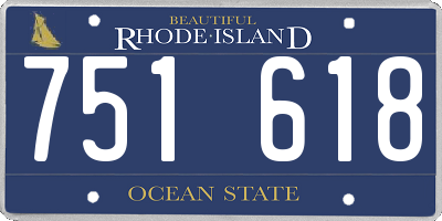 RI license plate 751618