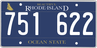 RI license plate 751622