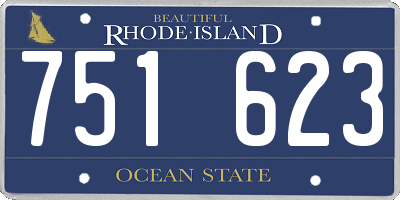RI license plate 751623