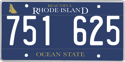 RI license plate 751625