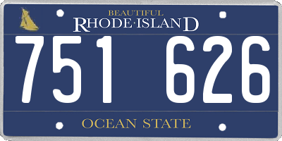 RI license plate 751626