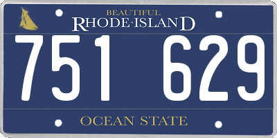 RI license plate 751629
