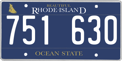 RI license plate 751630