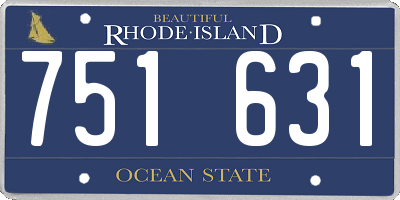 RI license plate 751631
