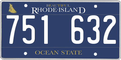 RI license plate 751632