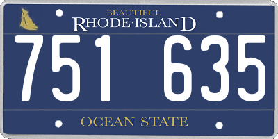 RI license plate 751635