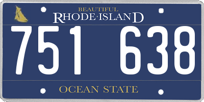 RI license plate 751638