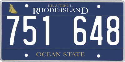 RI license plate 751648