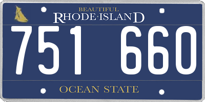 RI license plate 751660