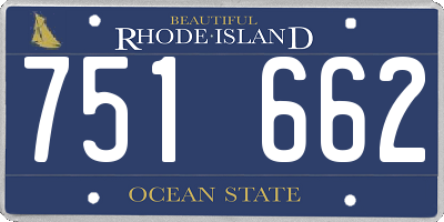 RI license plate 751662