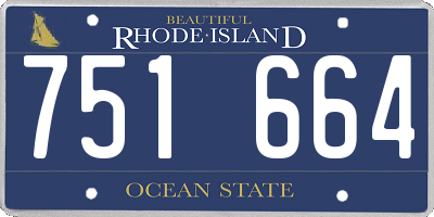 RI license plate 751664