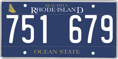 RI license plate 751679