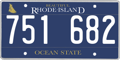 RI license plate 751682