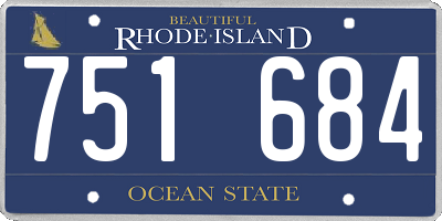 RI license plate 751684