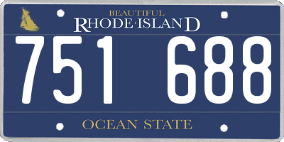 RI license plate 751688