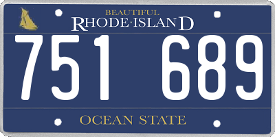 RI license plate 751689