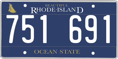 RI license plate 751691