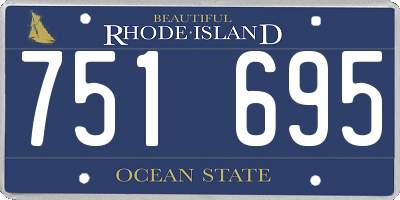 RI license plate 751695