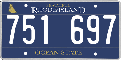 RI license plate 751697