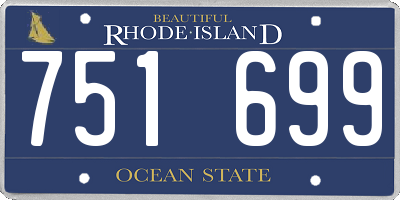 RI license plate 751699