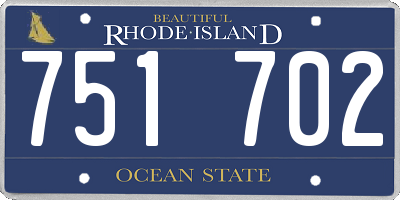 RI license plate 751702