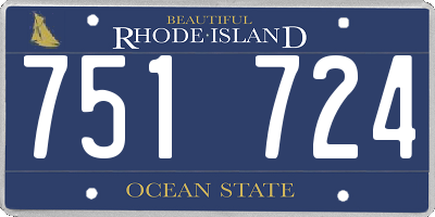 RI license plate 751724