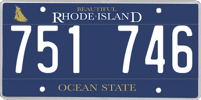 RI license plate 751746