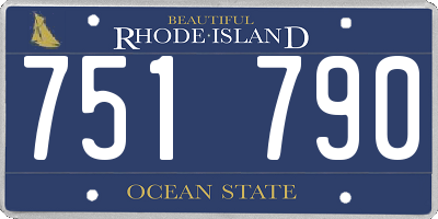 RI license plate 751790