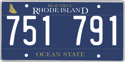 RI license plate 751791