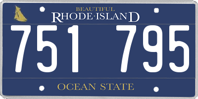 RI license plate 751795