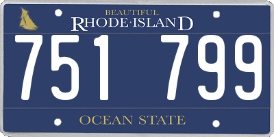 RI license plate 751799