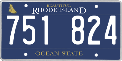 RI license plate 751824