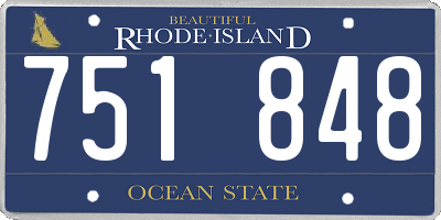 RI license plate 751848