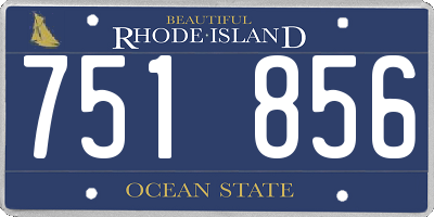 RI license plate 751856