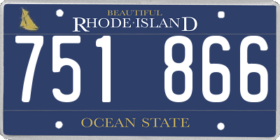 RI license plate 751866