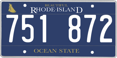RI license plate 751872
