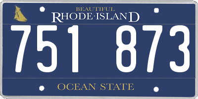 RI license plate 751873