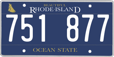 RI license plate 751877