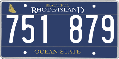 RI license plate 751879