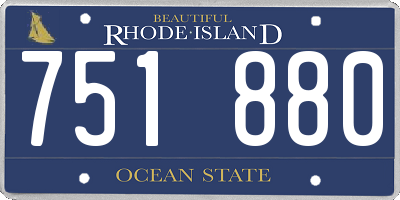 RI license plate 751880