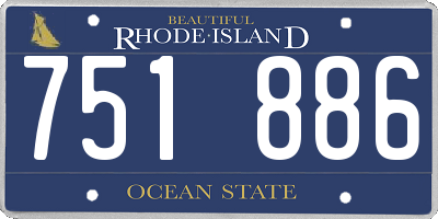 RI license plate 751886