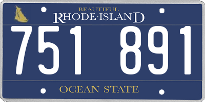 RI license plate 751891
