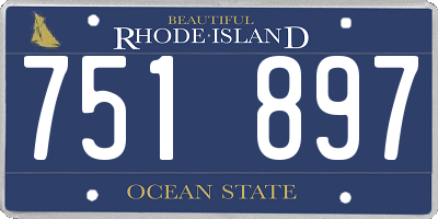 RI license plate 751897