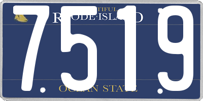 RI license plate 7519