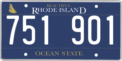 RI license plate 751901