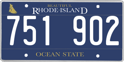 RI license plate 751902