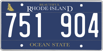 RI license plate 751904