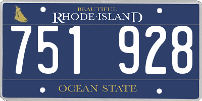 RI license plate 751928
